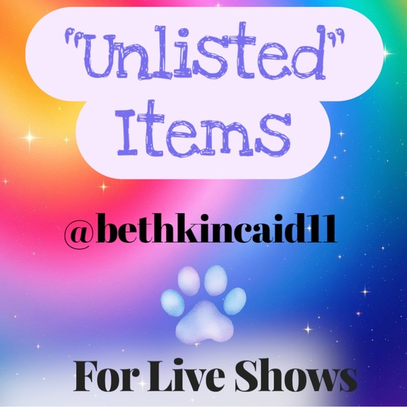 Maurices Other - “Unlisted” items for Live Shows w/@bethkincaid11